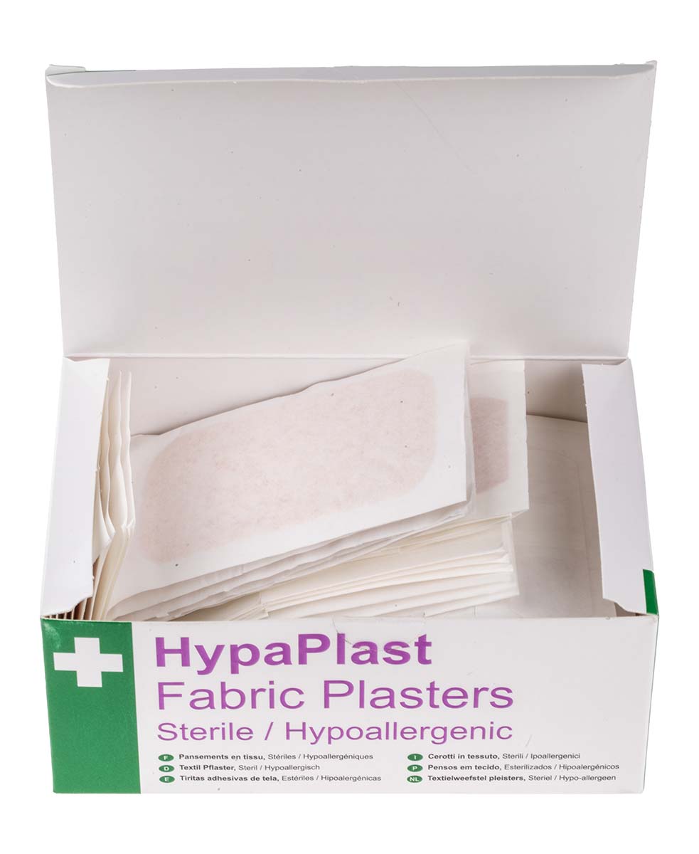 RS Pro, 100 Self-Adhesive Fabric Plaster(s) (3.8 x 3.8 cm, 7.2 x 2.5 cm)