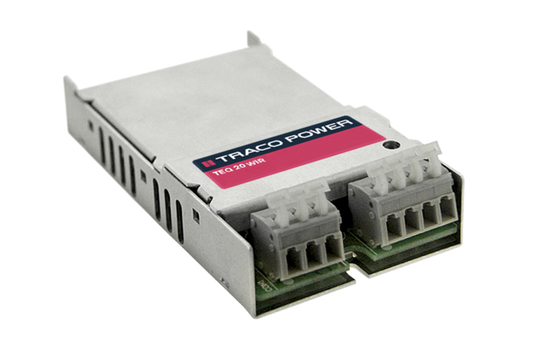 TRACOPOWER TEQ 20WIR 20W Isolated DC-DC Converter Chassis Mount, Voltage in 18 → 75 V dc, Voltage out ±12V dc