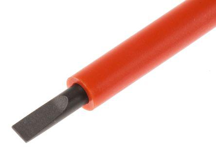 RS Pro 100 mm Alloy Steel Electricians Screwdriver, Straight 3 x 0.5 mm Tip, Nylon 11