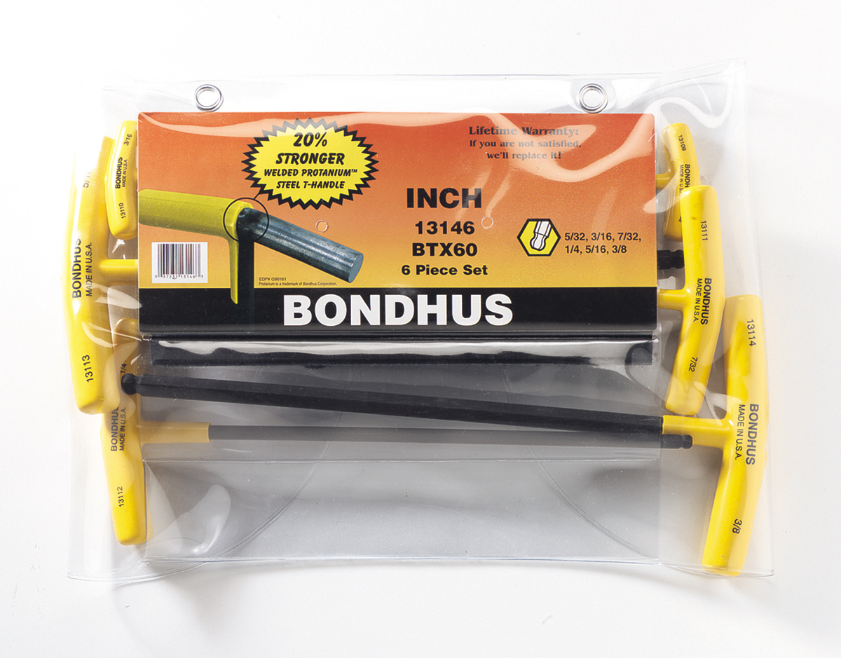 T Handle Sets Ballended 6pc 5/32 - 3/8"